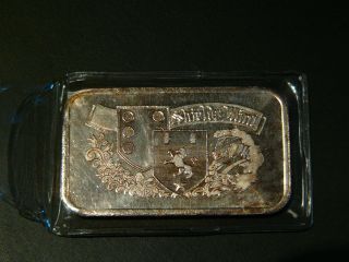 Rare Collector ' S Shields.  999 Fine Silver Bar - One Troy Ounce photo