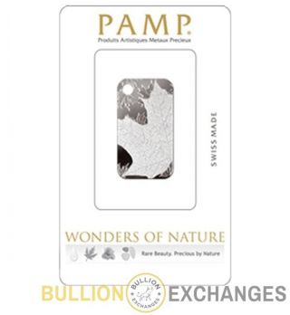 10 Gram Pamp Suisse Maple Leaf Silver Ingot Pendant photo