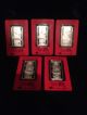 5 X 2012 Pamp 1 Oz Silver Bar.  999 Pure - Year Of The Dragon Silver photo 2