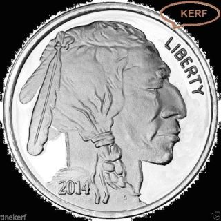 Indian Head Buffalo {uncirculated - Mint} 1 Oz.  999 Pure Fine Silver Round photo
