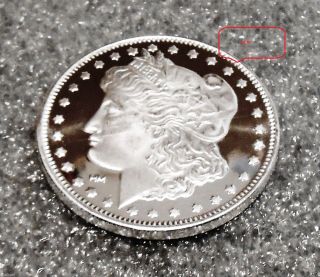 Liberty Morgan Head {uncirculated - Mint} 1 Troy Oz.  999 Pure Fine Silver photo
