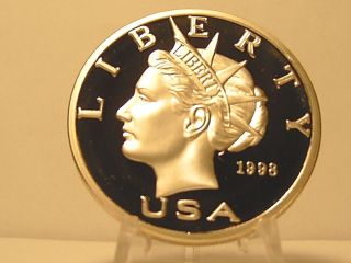 1998 Norfed Silver Proof Liberty 1oz Fine Silver 