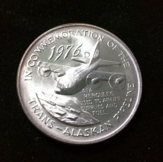 Trans Alaska Pipeline A1a Hercules Airlift One Ounce Silver Certified 1 Oz photo