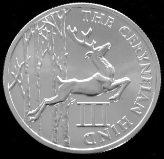 1 Oz.  999 Silver Ceryneian Hind Round - 12 Labors Of Hercules - 3rd In Series photo