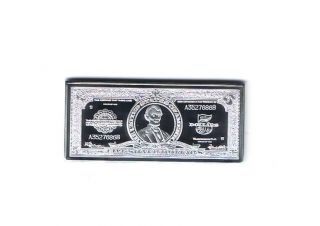 1 Oz Abe Lincoln $5 Silver Certificate Copper Bar/ Fine Silver Estate photo