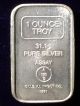 Usvi Ingot Co,  A - Mark Commercial Bar,  1981 1 Troy Oz.  999 Fine Silver Art Bar Silver photo 4