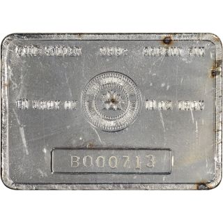 10 Oz.  Vintage Rcm Silver Bar Royal Canadian 999,  Fine - Wide/serial/pressed photo