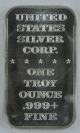 1973 Merry Christmas Santa & Pipe Silver Art Bar 1 Oz.  999 - Ussc Silver photo 1