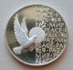 United Nation Peace Medal - 1973 Art Round Proof -.  925 Fine Silver Silver photo 1