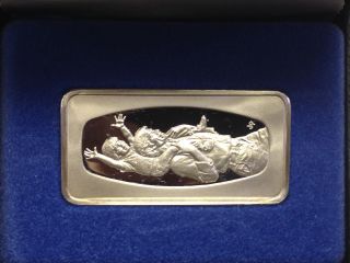1978 Franklin Father ' S Day Ingot.  500 Grains Sterling Silver photo