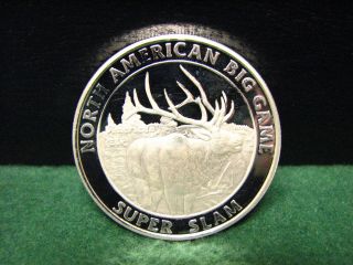 North American Hunting Club Big Game Slam 1ozt Silver Coin American Elk photo