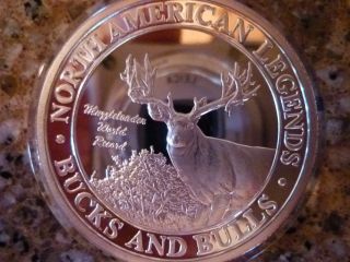 Northamerican Huntingclub Bucksbulls Legends 1oz Silver Muzzleloader Record Deer photo