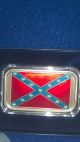 Civil War Confederate Flag Silver Bar Silver photo 1