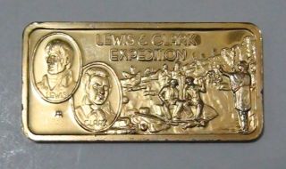 1 Oz Troy Silver.  999 Fine Silver (1975 Lewis & Clark Expedtion Proof Art Bar) photo