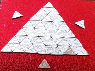 20 Pack Ingot Pyramid Acb 5grain Solid Silver Bullion Minted Bar 99.  9 Pure Ag. photo