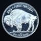 Buffalo Nickel Round 1oz.  999 Silver Silver photo 1