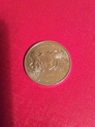 2012 Royal Canadian Canada Dollar 3/4 Oz 9999 Fine Silver Coin photo