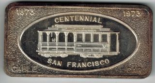 Silver 1 Oz.  999 Fine Silver Centennial San Francisco Aemerica Us Great Bar photo