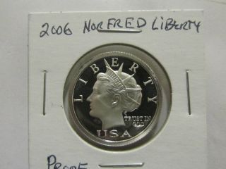 2006 Norfed Liberty 99.  9 Pure Fine Silver $5 Proof Coin photo