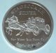 1 Oz Stagecoach.  999 Pure Silver Round Silver photo 1