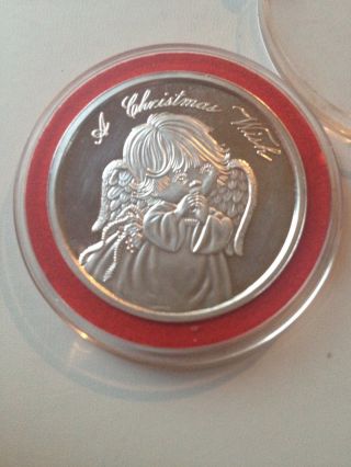 Christmas Holiday One Troy Ounce Silver Coin Sweet Little Girl photo