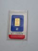 Engelhard Gold 1 Gram Bar 999.  9 Fine In Assay Card Silver photo 1