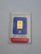 Engelhard Gold 1 Gram Bar 999.  9 Fine In Assay Card Silver photo 2