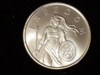 1 Oz 2014 Standing Freedom Silver Round - Standing Freedom Girl Silver Bullion photo
