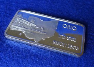 Silver Bar.  999 1 Troy Oz.  Ohio State 1974 photo