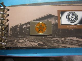 Tm Texas Mexican Rxr Enamel American Railroads Silver Bar Rare Paper Inc photo