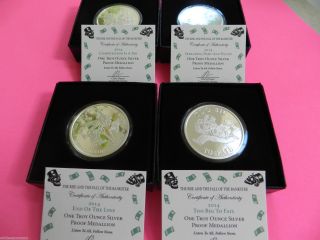 Silver Shield Bankster Proofs - One,  Two,  Three & Four - 1 Bu First Strike - Sbss photo