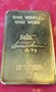 1973 - One World One Wish - Christmas - 1 Ounce.  999 Silver Bar 728 Silver photo 3