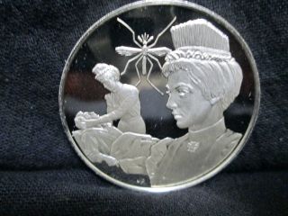 Clara Maass 11 Postal Commemorative Silver Medal Franklin 1976 Ga8964 photo