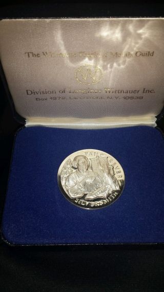 1972 Paul Revere Silversmith Wittnauer Medal 38.  1g.  999 Fine Silver High Relief photo