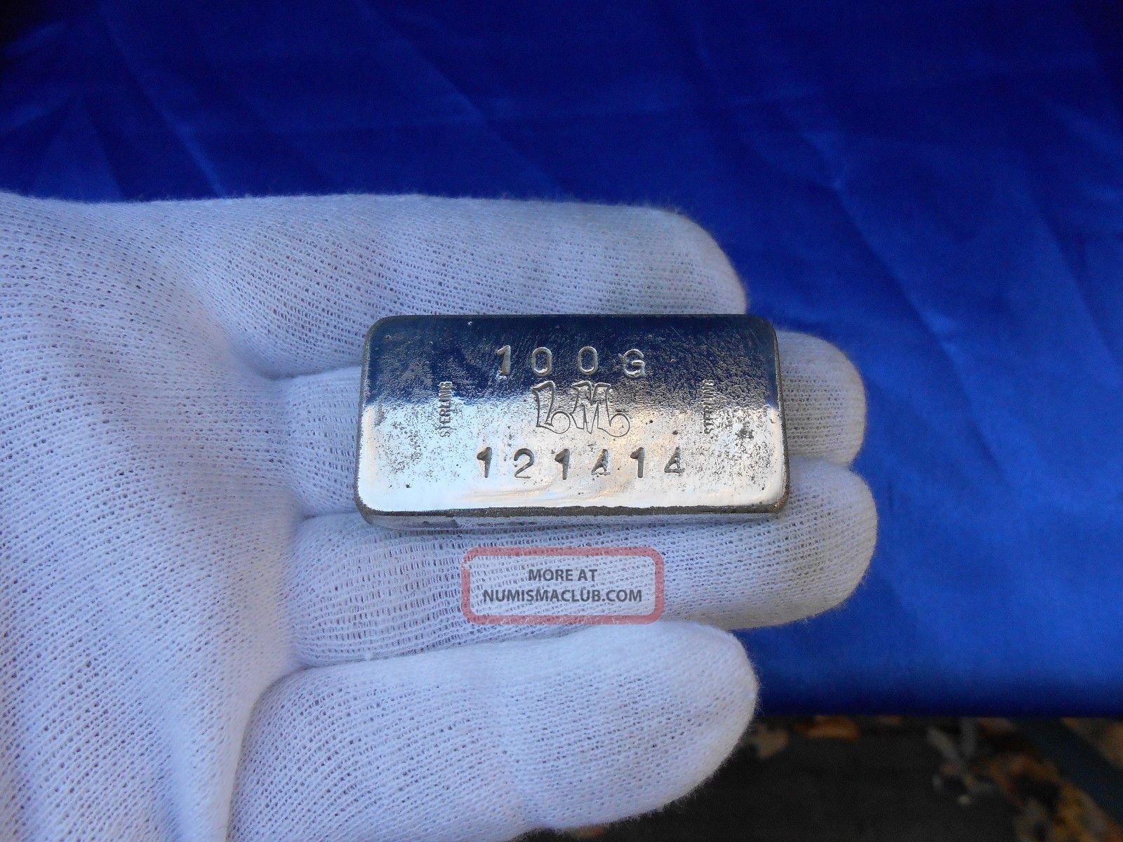 Big 100 Gram Handpoured 925 Sterling Silver Bar Not 1 Oz 5 Oz