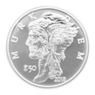 1 Oz Silver - - Murk Diem Zombucks Silver - -.  999 Fine Silver - photo