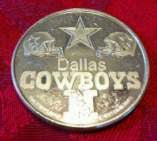 Solid Silver Round 1 Troy Oz Dallas Cowboys N 1993 Nfl Superbowl 28.  999 Fine photo