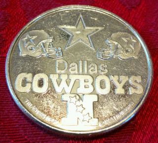 Solid Silver Round 1 Troy Oz Dallas Cowboys N 1993 Nfl Superbowl 28.  999 Fine photo