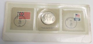 1971 Ben Franklin Winton Blount First Day Cover Coin photo