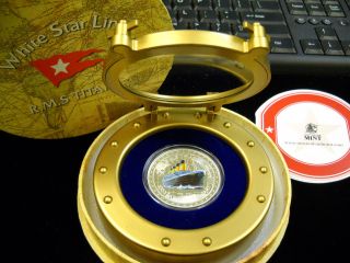 2012 $2 Rms Titanic 100th Anniversary 1oz.  999 Fine Proof Silver Coin Niue photo