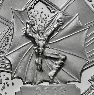 Batman Dc Comics 1 Oz.  999 Silver Coin Box,  Great Gift photo