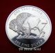 Solid Silver Round 1 Troy Oz Liberty Buffalo Indian Head Bison.  999 Fine Bu Silver photo 3