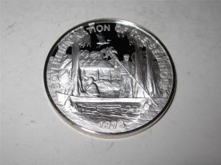 1973 Sovereign Nation Of The Seminole Indian Tribe.  999 Fine Silver photo
