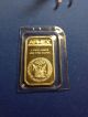 1troy Oz Silver Bar.  999 Apmex And Vial Of Gold Flake Silver photo 1