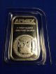 1troy Oz Silver Bar.  999 Apmex And Vial Of Gold Flake Silver photo 3