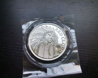 1 Oz Silver Round - Red Cloud - photo