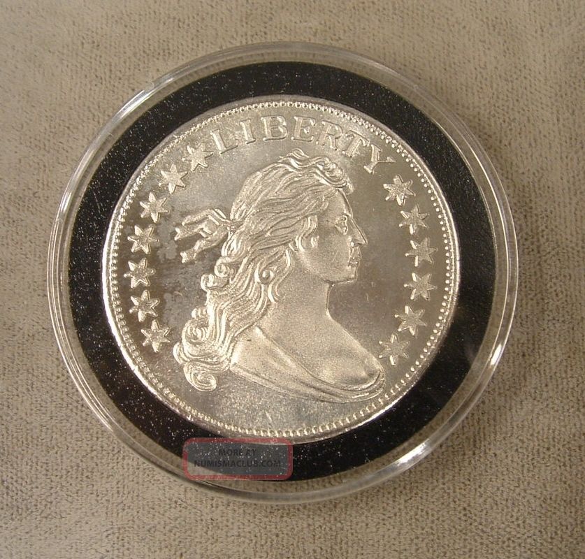 1oz. 999 Fine Silver Round / Liberty Draped Bust Dollar Design