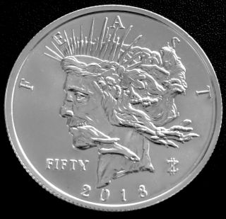 2018 Zombucks 1 Oz Silver Feast Dollar -.  999 Fine Silver Round - Bu photo