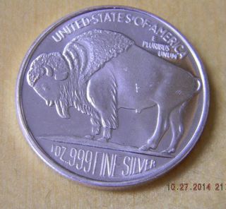 Silver - 2012 - 1 Troy Ounce.  999 Silver Buffalo / Indian Head U.  S.  Coin Bullion photo