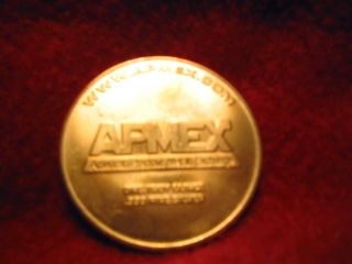 Apmex.  999 Silver Round 1 Troy Oz Circulated photo